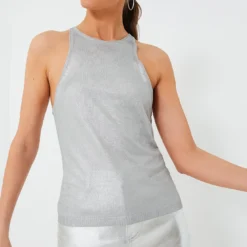 Staud Silver Ayana Top