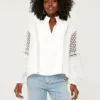 White Eyelet Jane Blouse