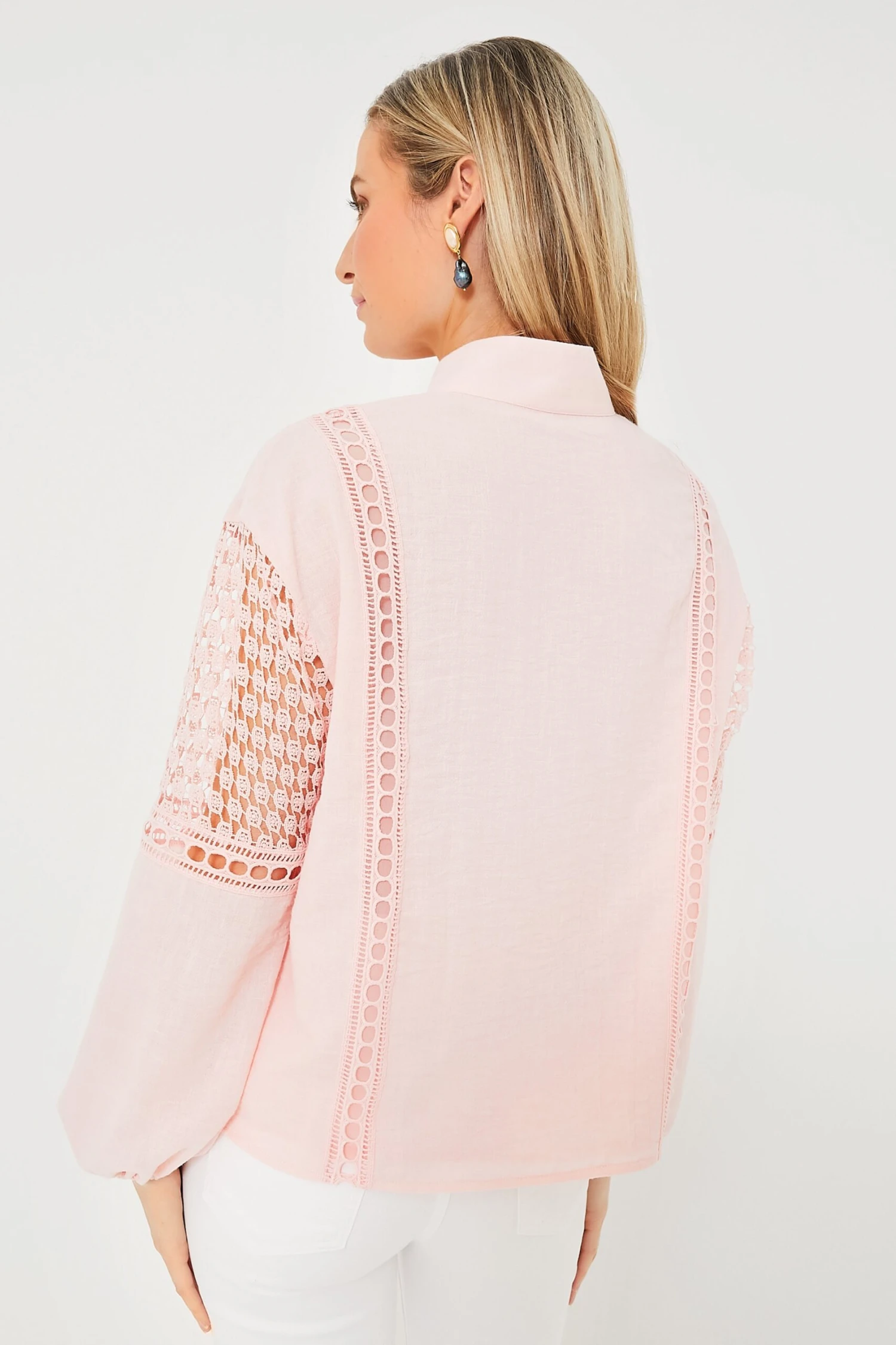 Pink Salt Eyelet Jane Blouse 4 Pink Salt Eyelet Jane Blouse - Image 4