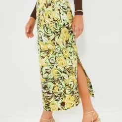 Green And Lemon Abstract Roses Lorelei Twill Skirt -Outlet Toggify Store 39qPlDNWPjcM7p3UQ548ojV0XU6Ae9fj 1