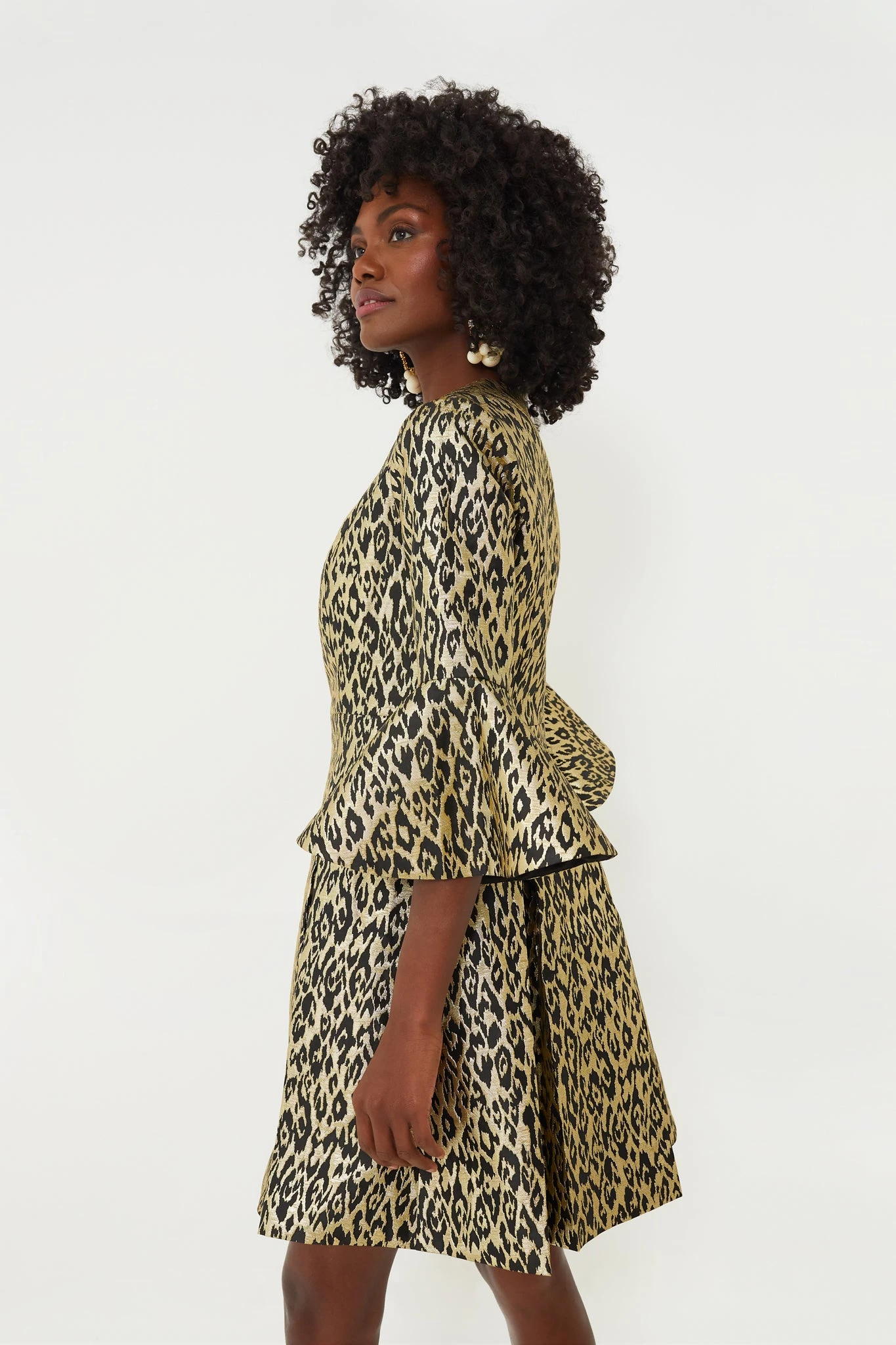 Gold Leopard Mel Dress 3 Gold Leopard Mel Dress - Image 3