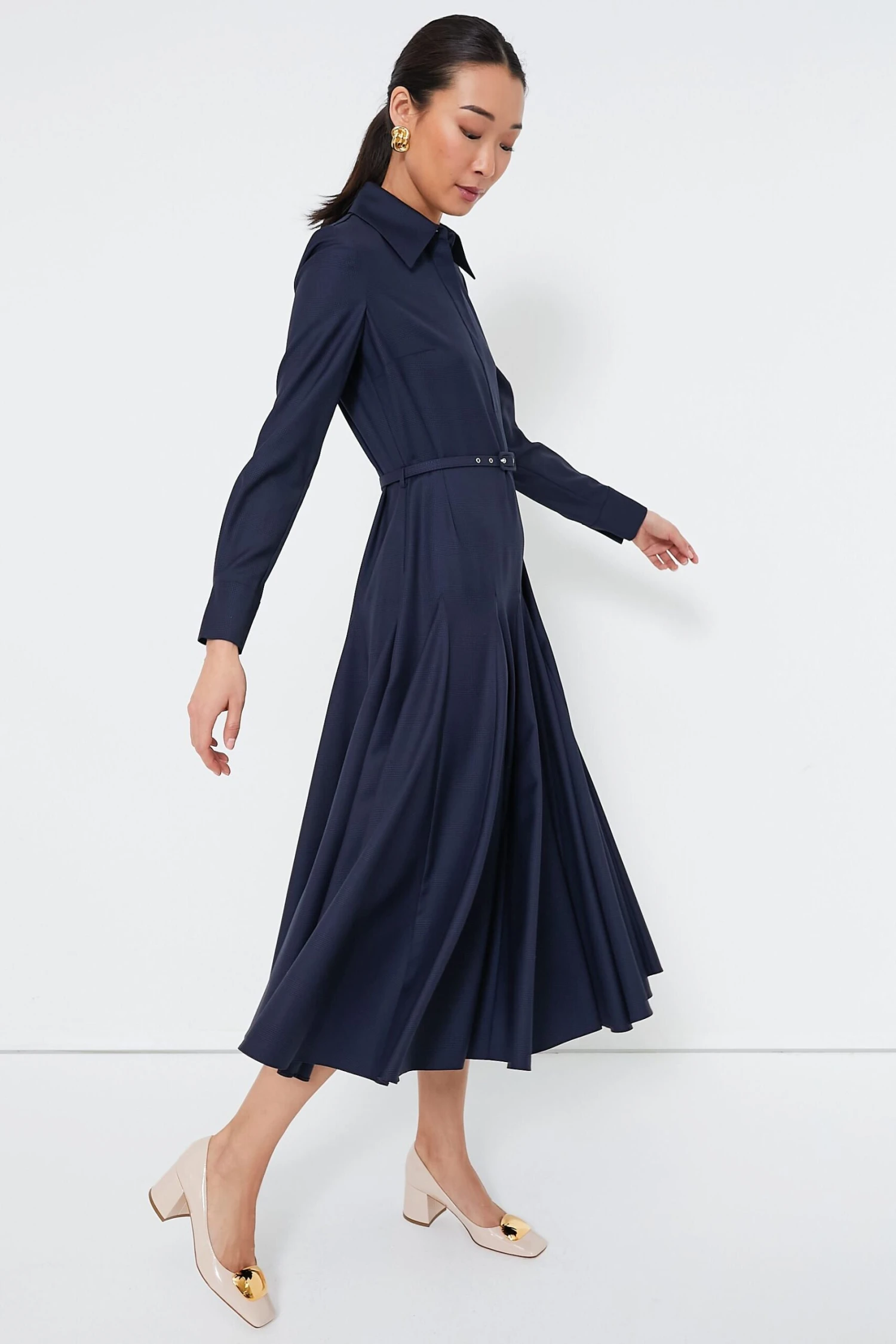 Navy And Black Marione Prince Of Wales Dress 2 Navy And Black Marione Prince Of Wales Dress - Image 2