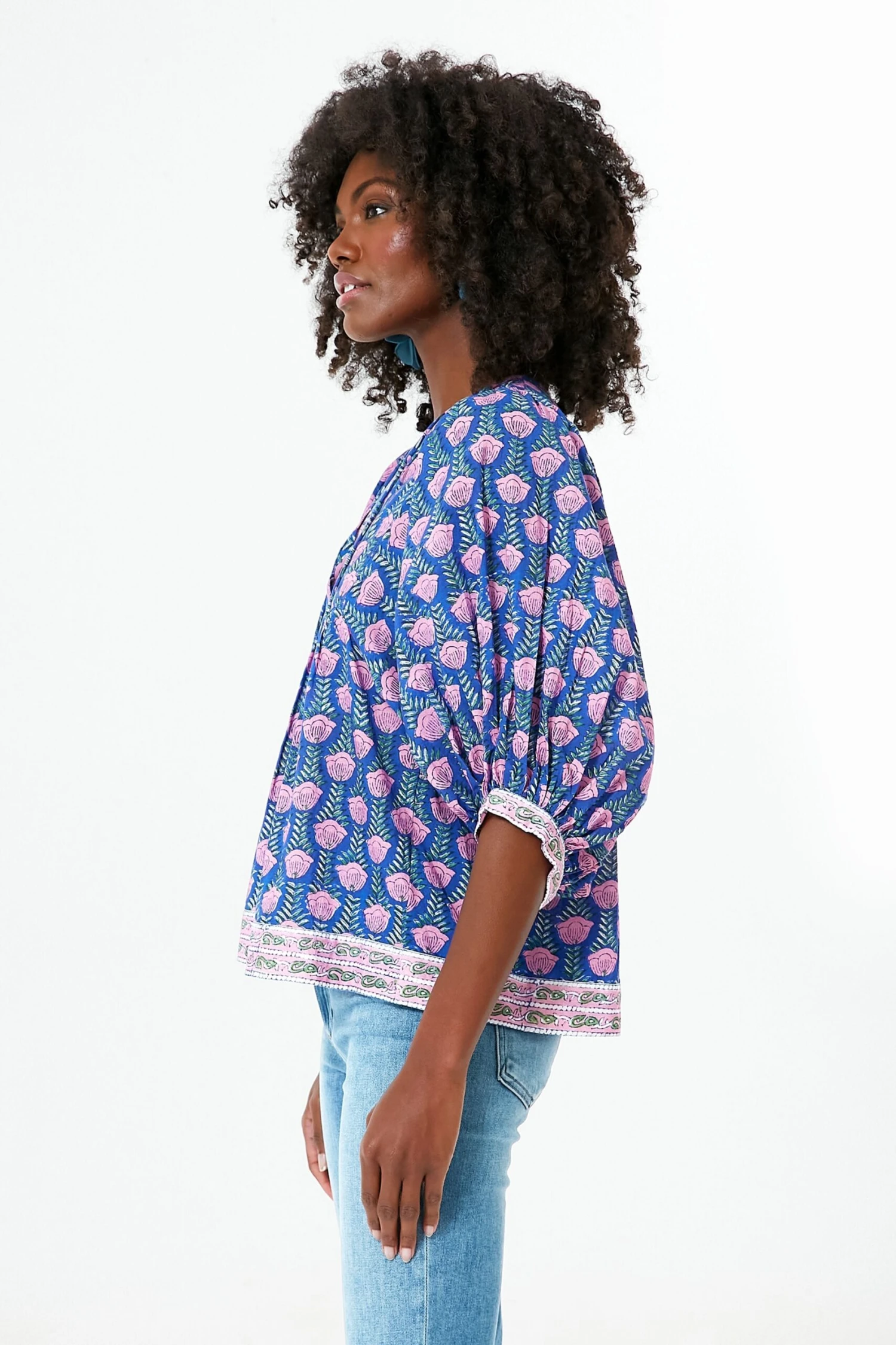 Multi Blue Jesy Blouse 3 Multi Blue Jesy Blouse - Image 3