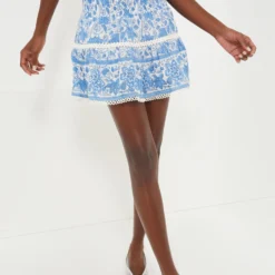 Blue Floral Mandy Skirt