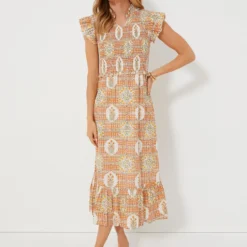 Floral Medallion Blakely Midi Dress
