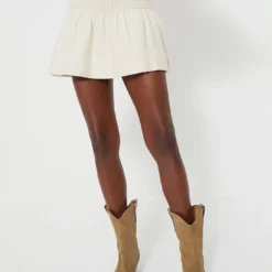 Isabel Marant Etoile Ecru Pacifica Mini Skirt