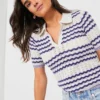 Marine Layer Cool Wave Spencer Polo Sweater