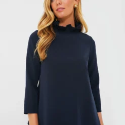 Navy Faye Blouse