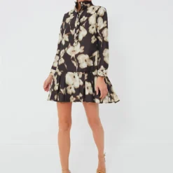 Dappled Hollyhock Tate Dress