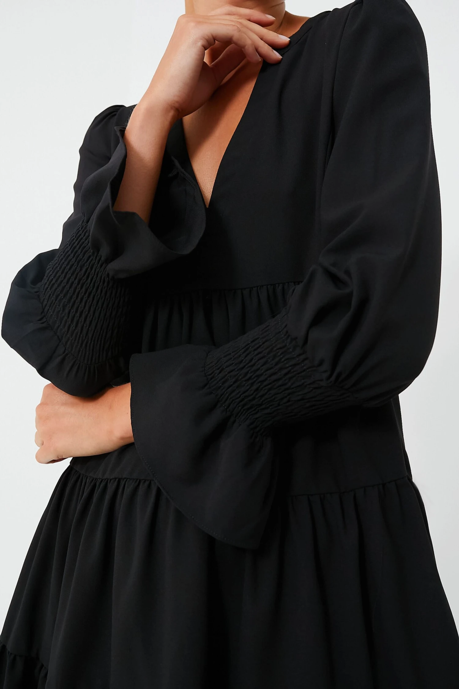 Black Crepe Kenzo Dress 5 Black Crepe Kenzo Dress - Image 5