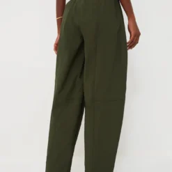 Ganni Kombu Green Cotton Crepe Elasticated Curve Pants -Outlet Toggify Store AFKbbRb08dH6tCWMpOqMnfRbjZVlX9aS 1