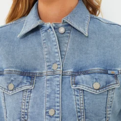 Mid Wash Stretch Terry Trucker Jacket -Outlet Toggify Store AekfdsohfV2rBgFR1FXOVtUhlm6EXHog 1