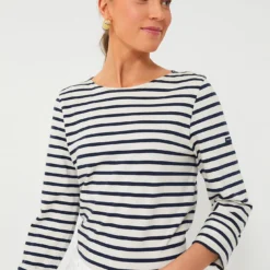 SAINT JAMES Neige-Marine Minquiers Moderne Shirt