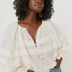 ULLA JOHNSON Ivory Cora Blouse