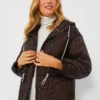 Varley Coffee Bean Caitlin Quilt Jacket