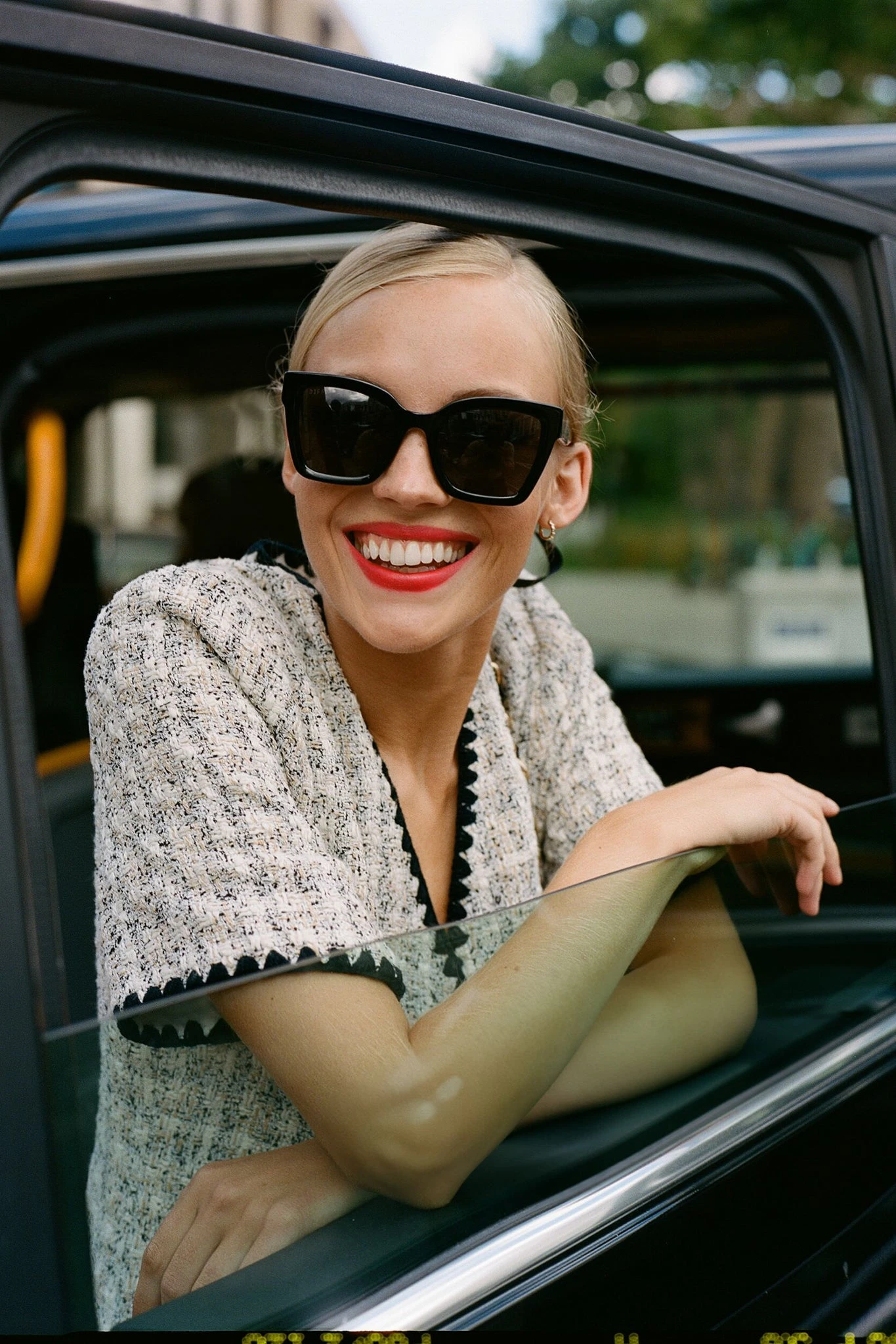 White Tweed Josephine Dress 8 White Tweed Josephine Dress - Image 8