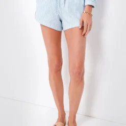 Blue Oxford Stripe Dora Short