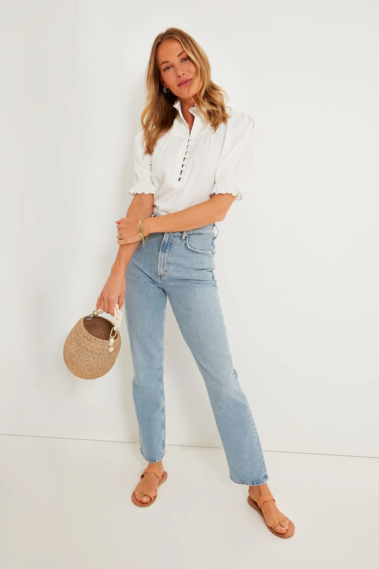 White Selena Blouse 2 White Selena Blouse - Image 2