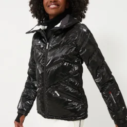 Black Liquid Ski Duvet Jacket
