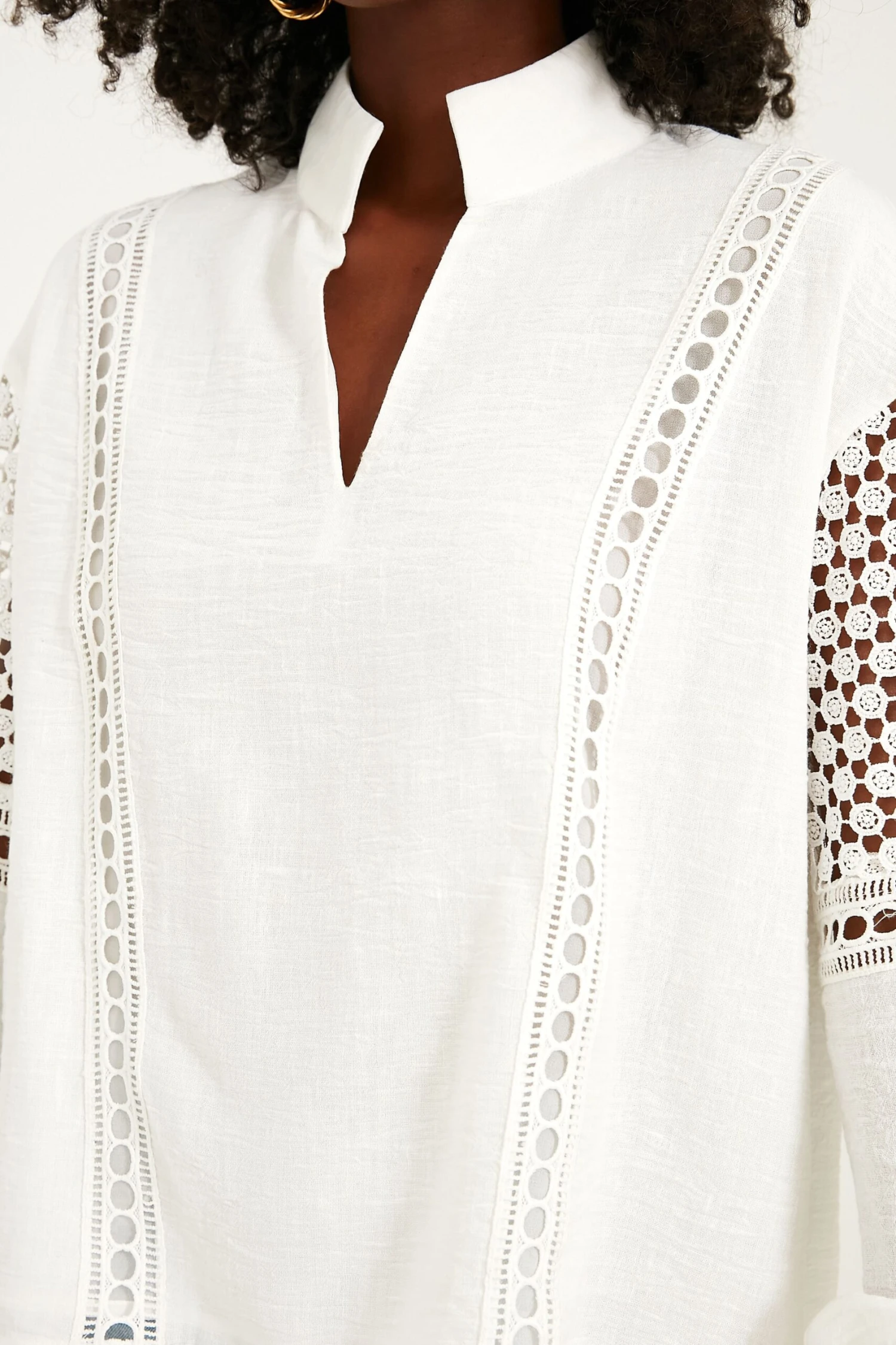 White Eyelet Jane Blouse 5 White Eyelet Jane Blouse - Image 5