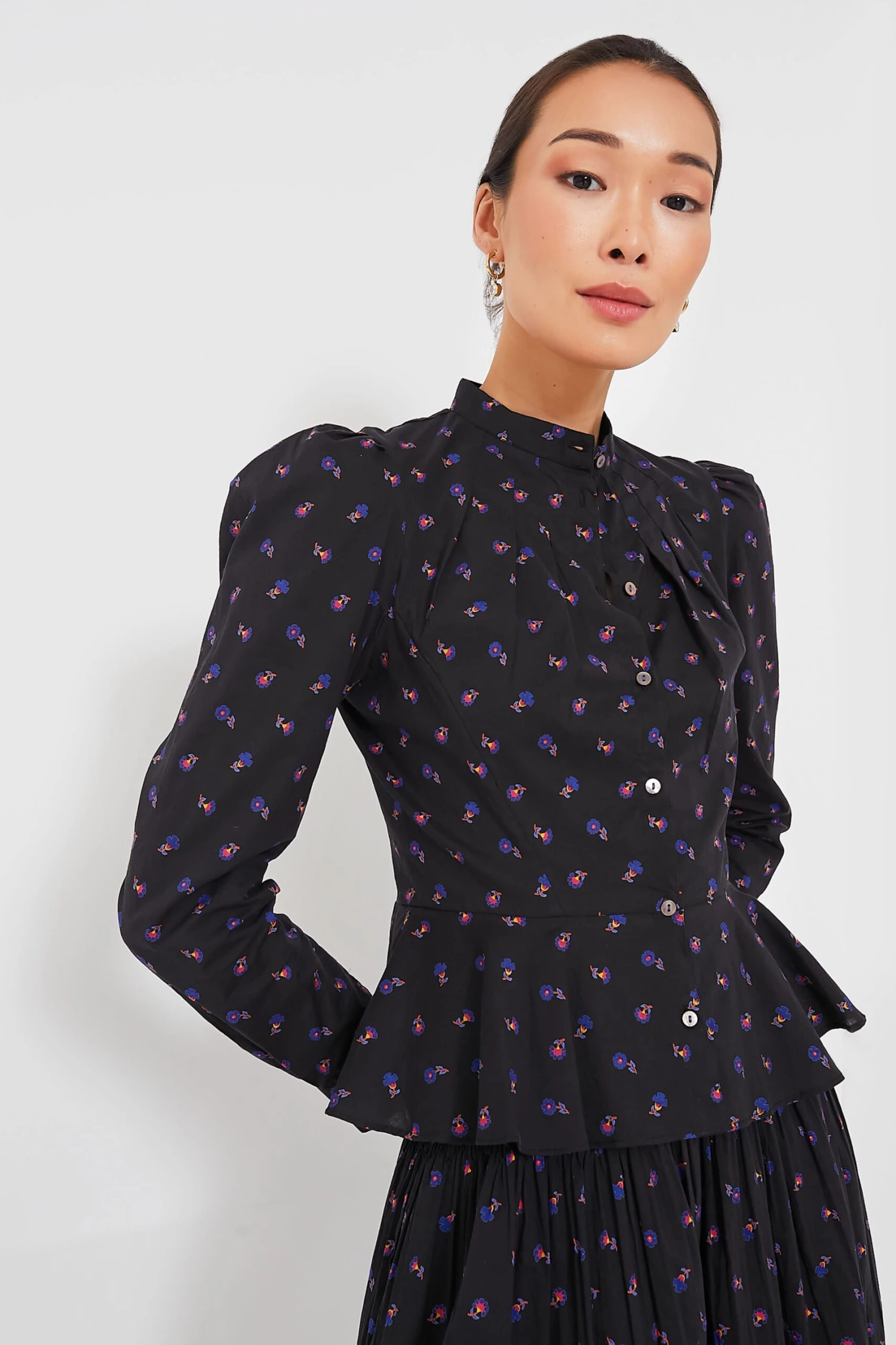 Black Floral Alix Blouse 1 Black Floral Alix Blouse