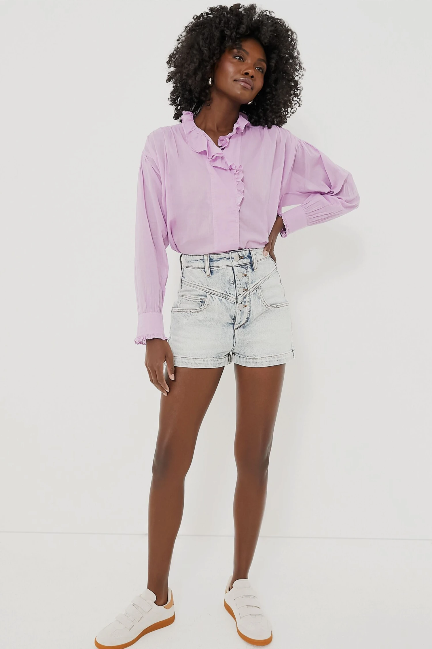 Isabel Marant Etoile Light Blue Jovany Shorts 6 Isabel Marant Etoile Light Blue Jovany Shorts - Image 6