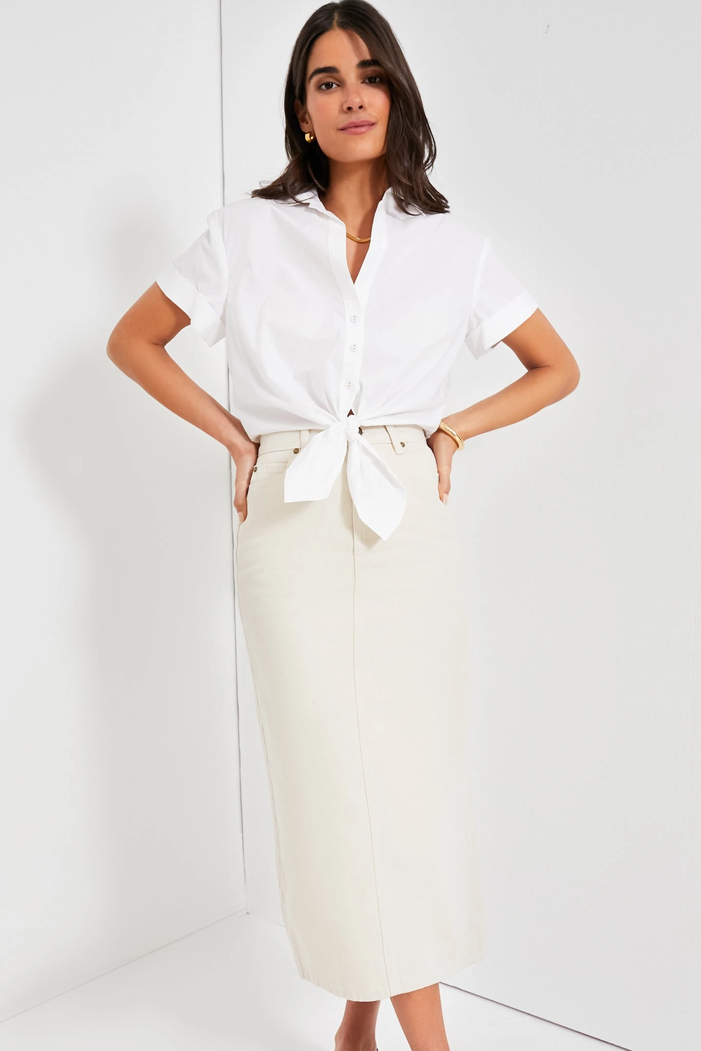 Natural Column Skirt 6 Natural Column Skirt - Image 6