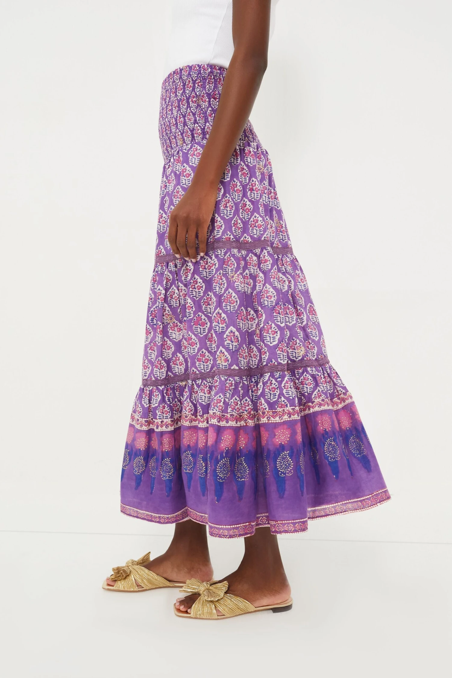 Purple Print Mandy Maxi Skirt 3 Purple Print Mandy Maxi Skirt - Image 3