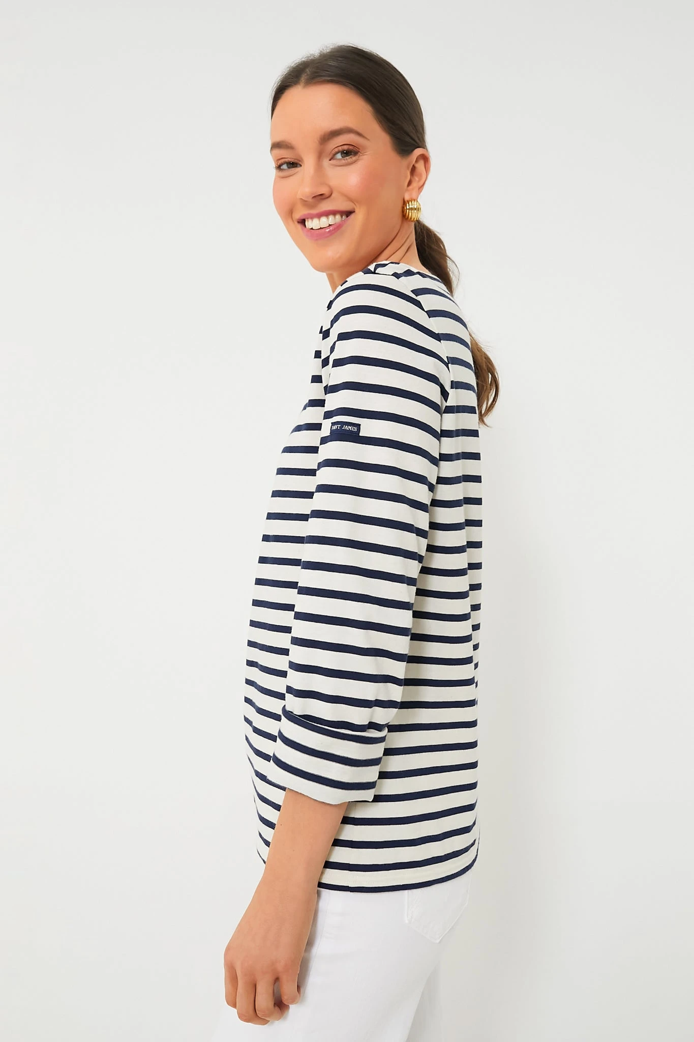 SAINT JAMES Neige-Marine Minquiers Moderne Shirt 4 SAINT JAMES Neige-Marine Minquiers Moderne Shirt - Image 4