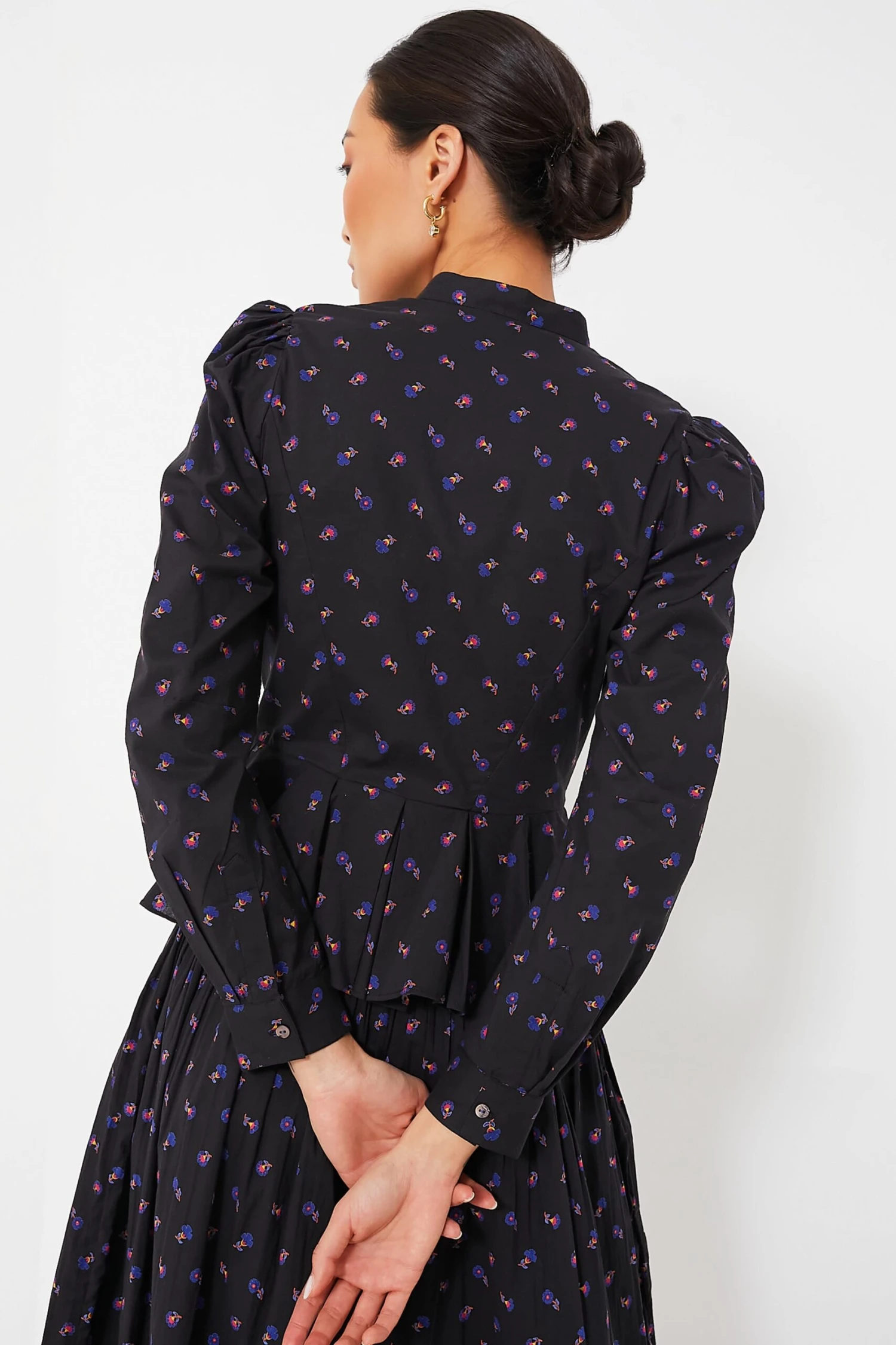 Black Floral Alix Blouse 4 Black Floral Alix Blouse - Image 4