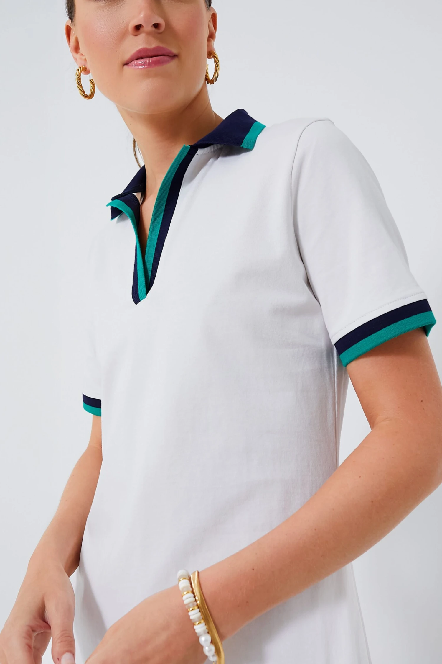 White Hutton Polo Dress 5 White Hutton Polo Dress - Image 5