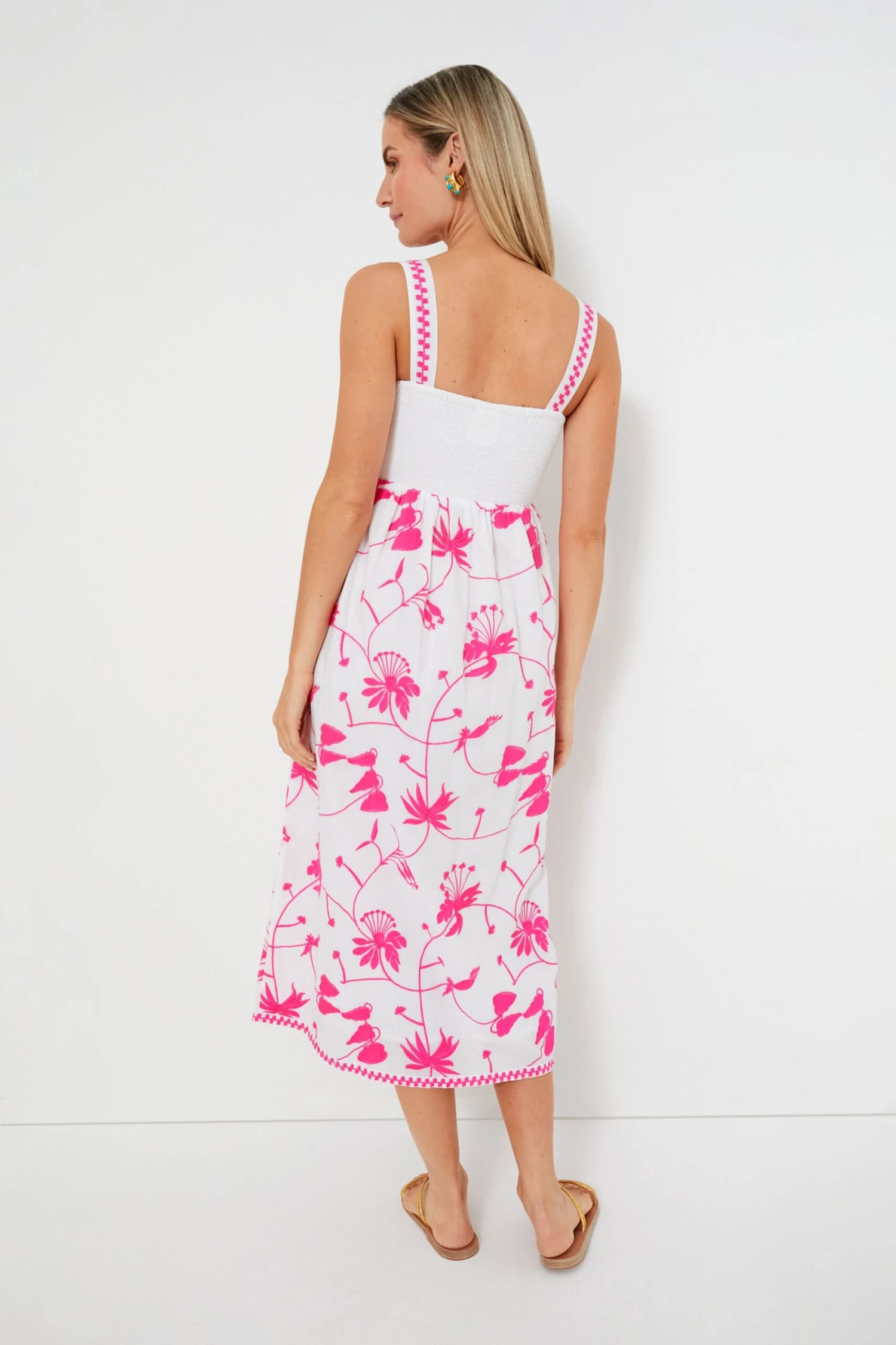 Exclusive Tropical Flower Pink Agate Dress 4 Exclusive Tropical Flower Pink Agate Dress - Image 4