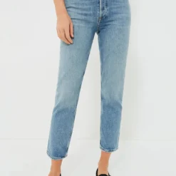 AGOLDE Quiver Riley Long High Rise Straight