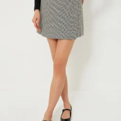 Black Tweed Luz Skirt