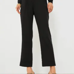 Black Pleated Duncan Trouser