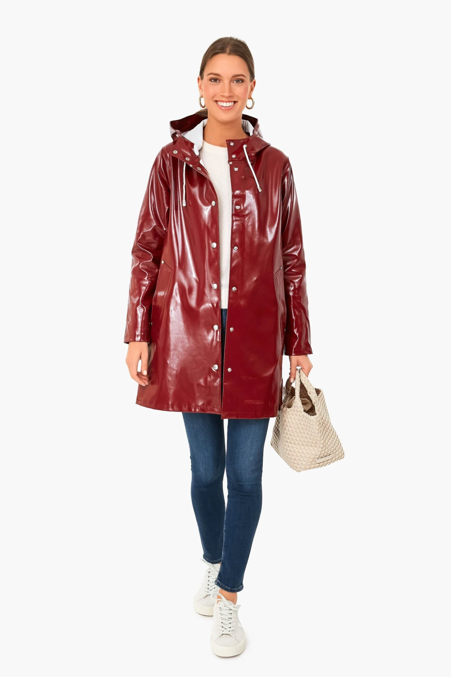 Stutterheim Burgundy Mosebacke Opal Jacket 2 Stutterheim Burgundy Mosebacke Opal Jacket - Image 2