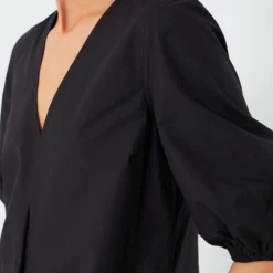 Ganni Black Cotton Poplin V-Neck Long Dress 10 Ganni Black Cotton Poplin V-Neck Long Dress -Outlet Toggify Store M95fwsYWdxItNzDCHRoKYCWsf031F6Bf 1 scaled