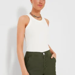 White Everyday Ribbed Tank