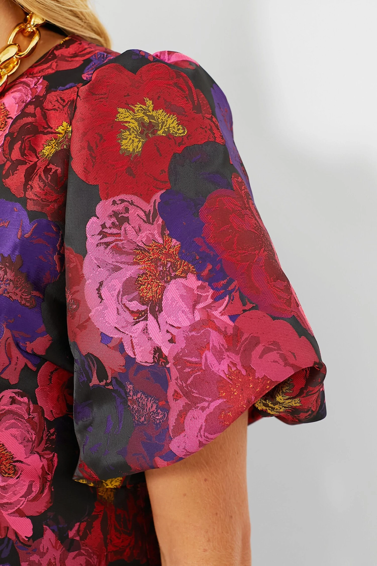 Camellia Jacquard Lyla Blouse 5 Camellia Jacquard Lyla Blouse - Image 5