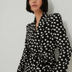 Painterly Dots Black Paris Jacket