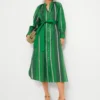 Jewel Green Calypso Shirt Dress