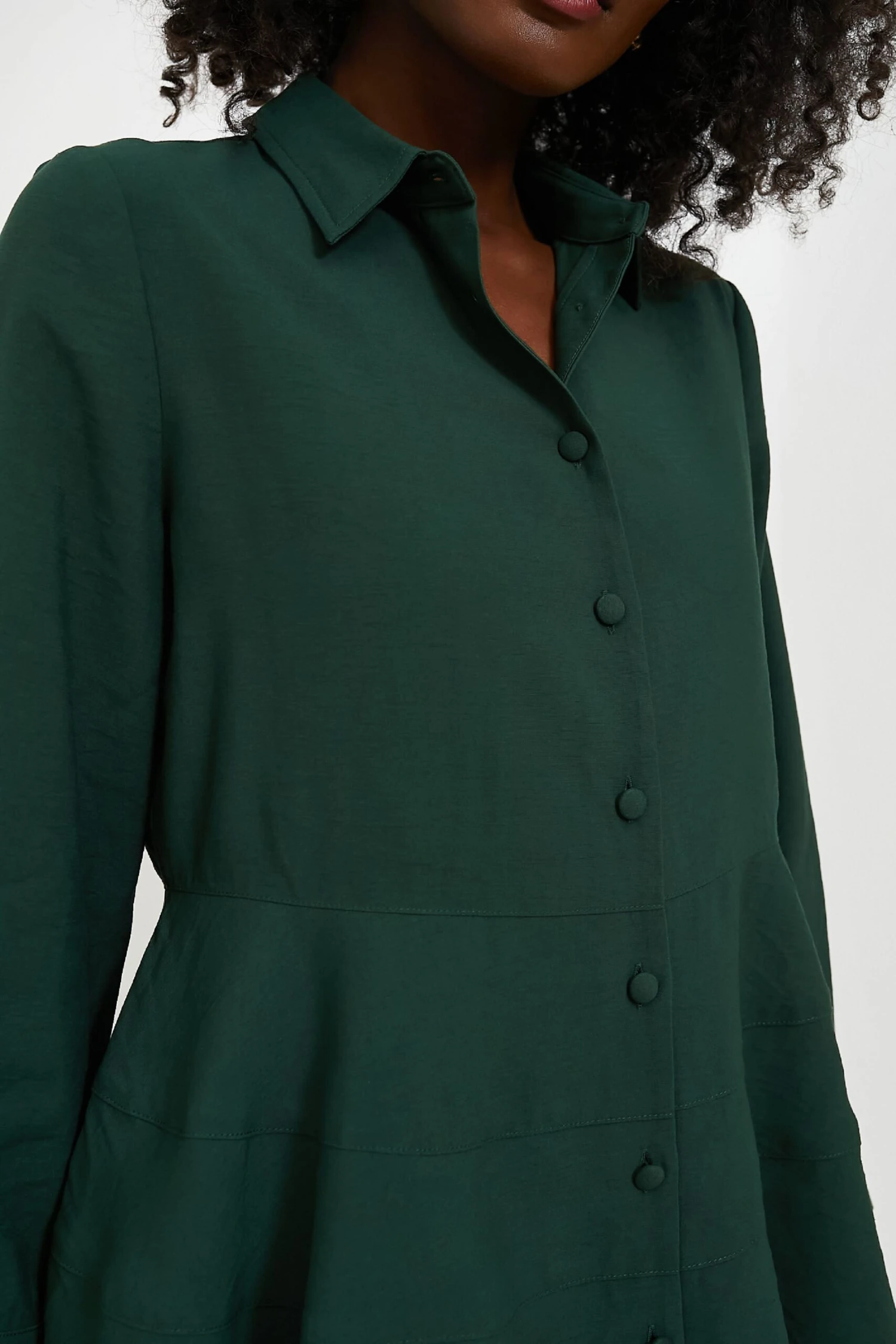 Hunter Green Ashlen Blouse 5 Hunter Green Ashlen Blouse - Image 5