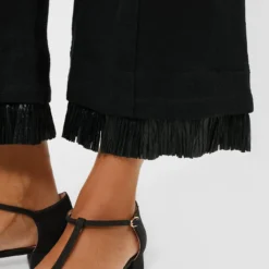 Black Parker Raffia Trousers -Outlet Toggify Store Nbeud8jzoCseJfAhKbDH15hoPqLoOrKg 1