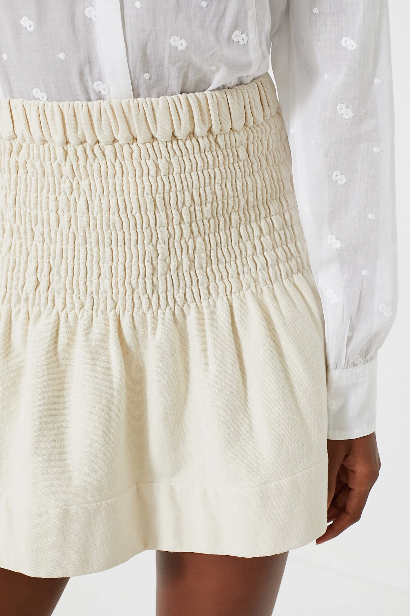 Isabel Marant Etoile Ecru Pacifica Mini Skirt 5 Isabel Marant Etoile Ecru Pacifica Mini Skirt - Image 5