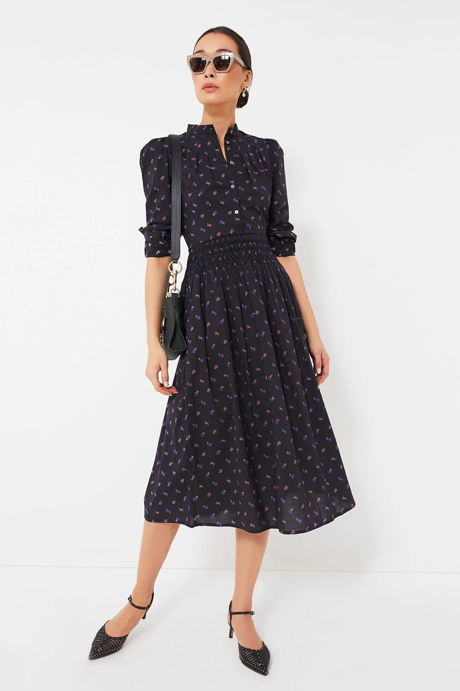 Black Floral Alix Blouse 2 Black Floral Alix Blouse - Image 2