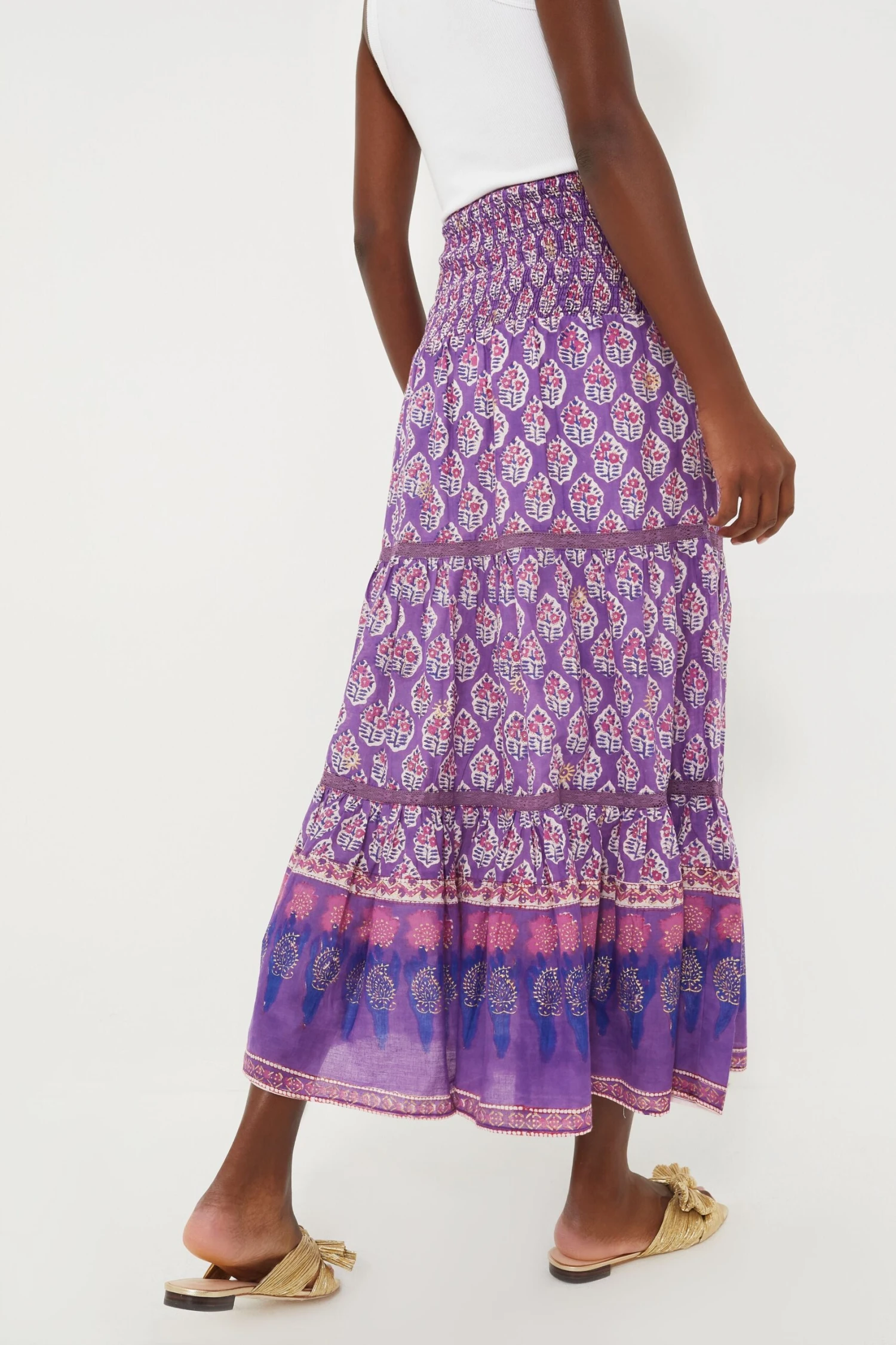 Purple Print Mandy Maxi Skirt 4 Purple Print Mandy Maxi Skirt - Image 4