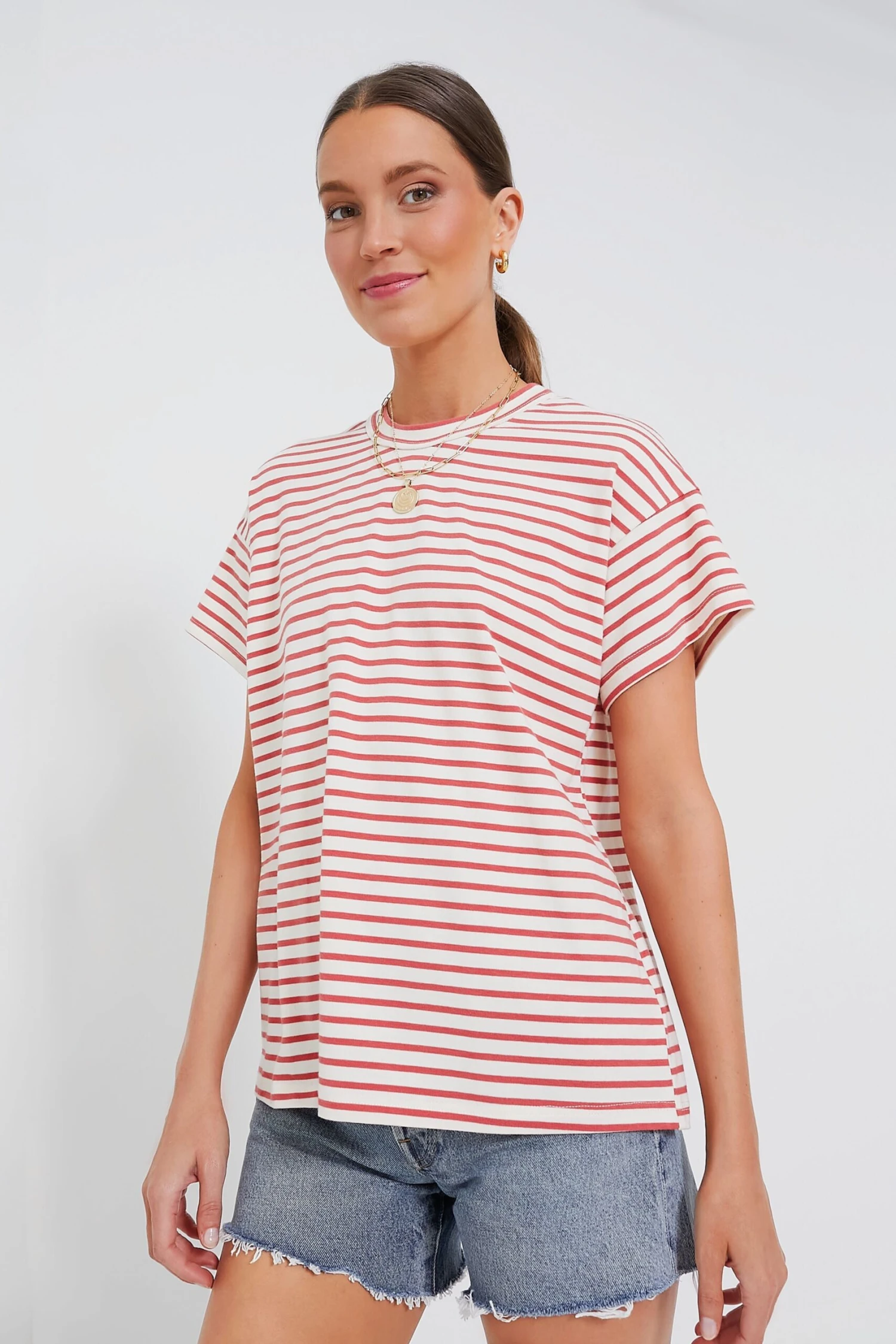 Red Striped Presley Tee 1 Red Striped Presley Tee