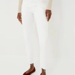 MOTHER Fairest Of Them All Mid Rise Dazzler Ankle Fray