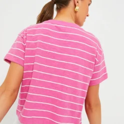 Marine Layer Pink And Skipper Blue Stripe Heavy Slub Boxy Crew Crop Tee -Outlet Toggify Store R7N1dKYqDSFgRxBqzQRBkHJjo0S50Vo7 1 scaled