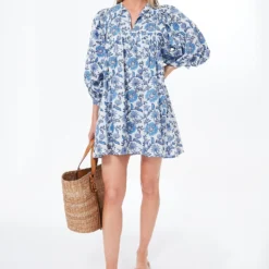 Blue Floral Daisy Dress